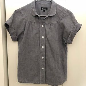 A.P.C. Roll-Up Sleeve Blouse